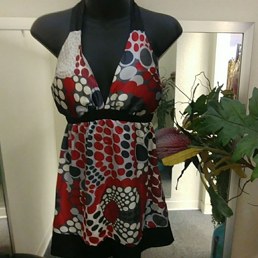 6 Degrees Sexy Satin Halter Top